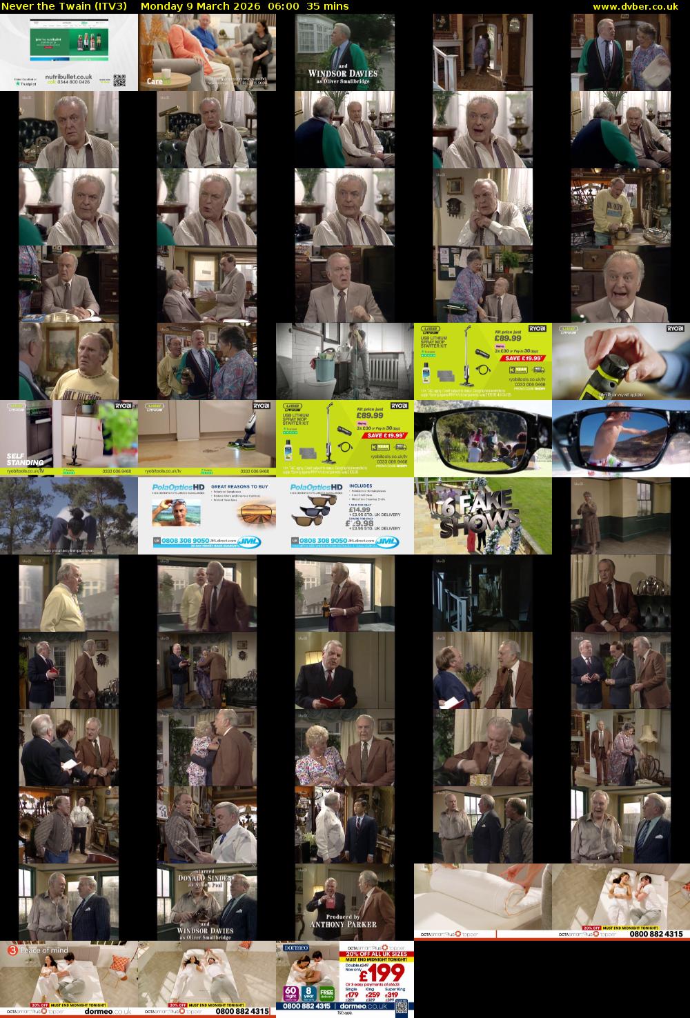 Never the Twain (ITV3) Monday 9 March 2026 06:00 - 06:35