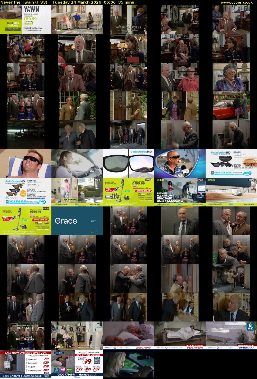 Never the Twain (ITV3) Tuesday 24 March 2026 06:00 - 06:35