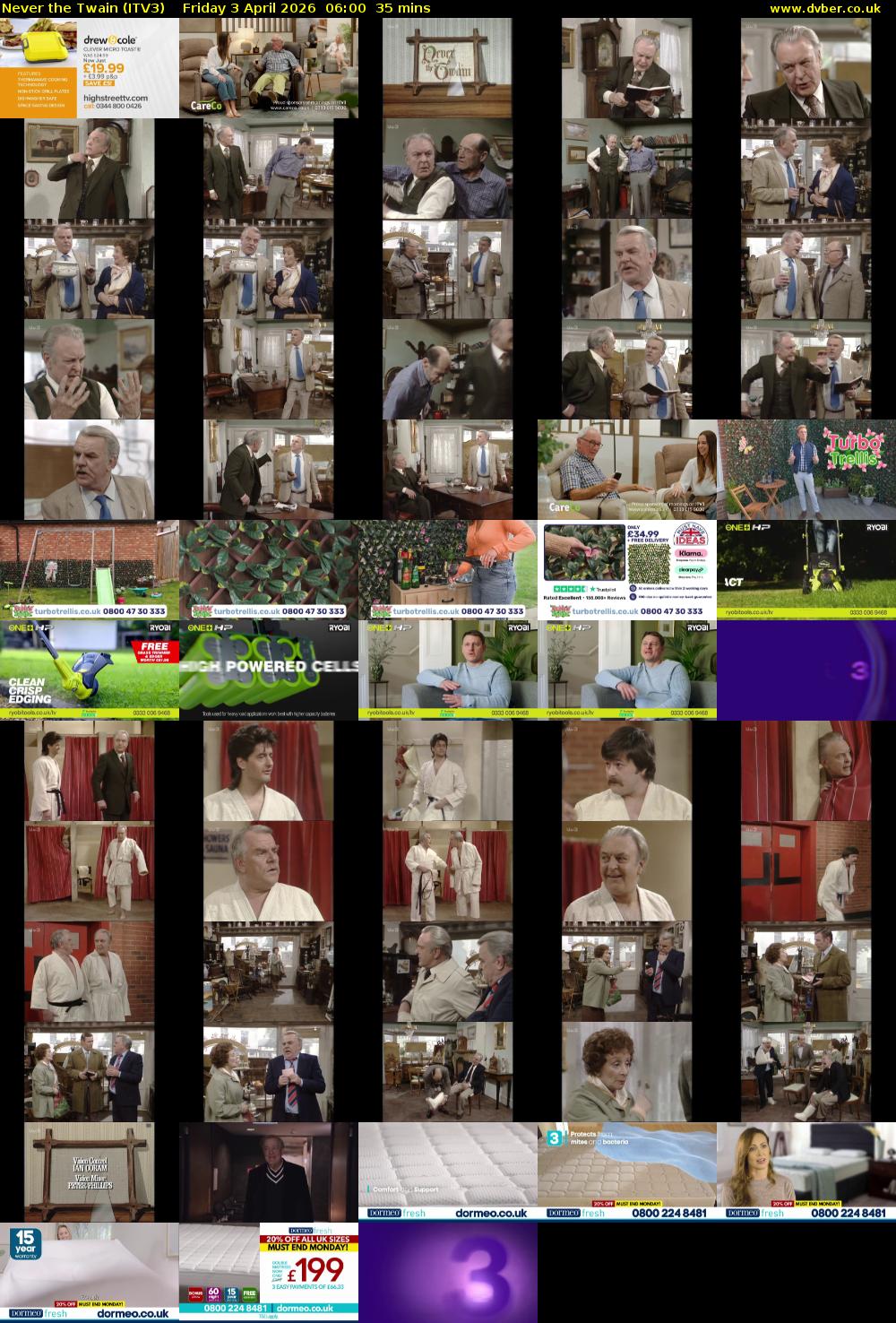 Never the Twain (ITV3) Friday 3 April 2026 06:00 - 06:35