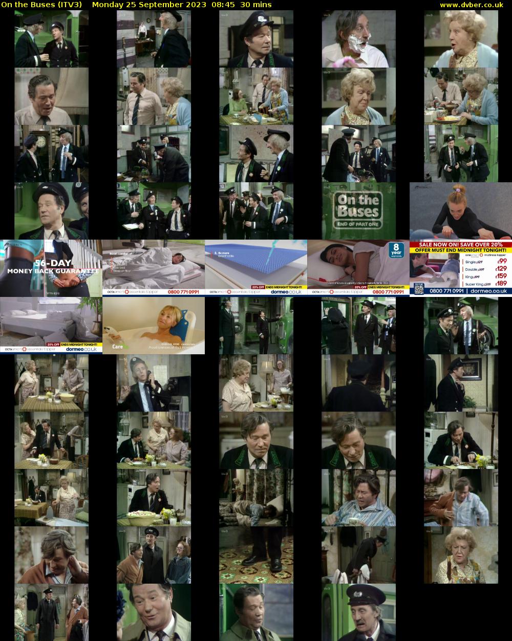 On the Buses (ITV3) Monday 25 September 2023 08:45 - 09:15