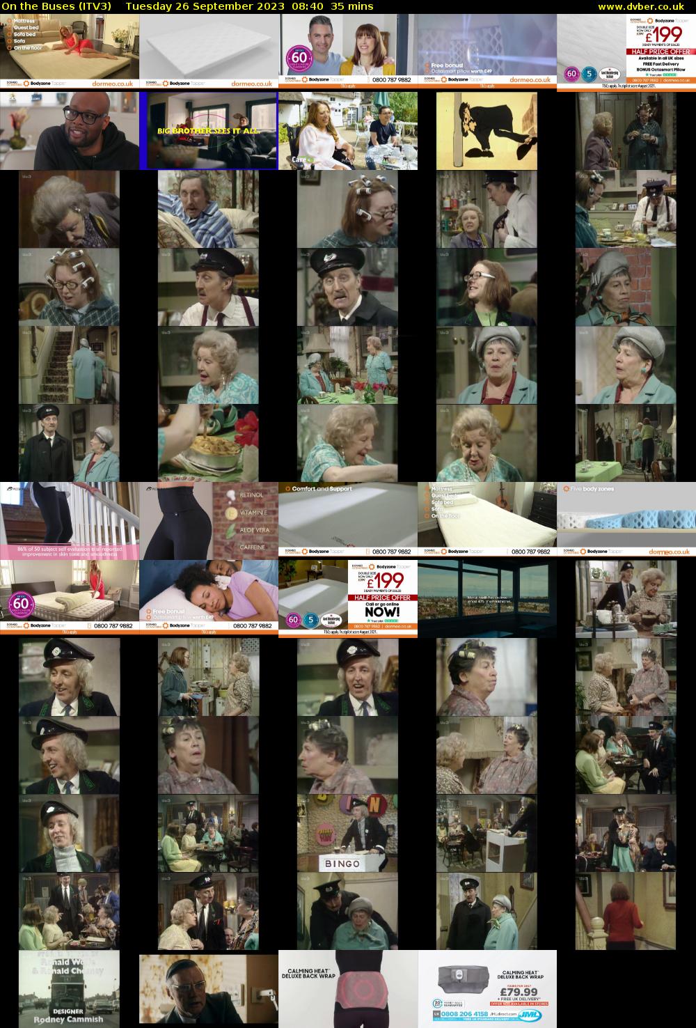 On the Buses (ITV3) Tuesday 26 September 2023 08:40 - 09:15