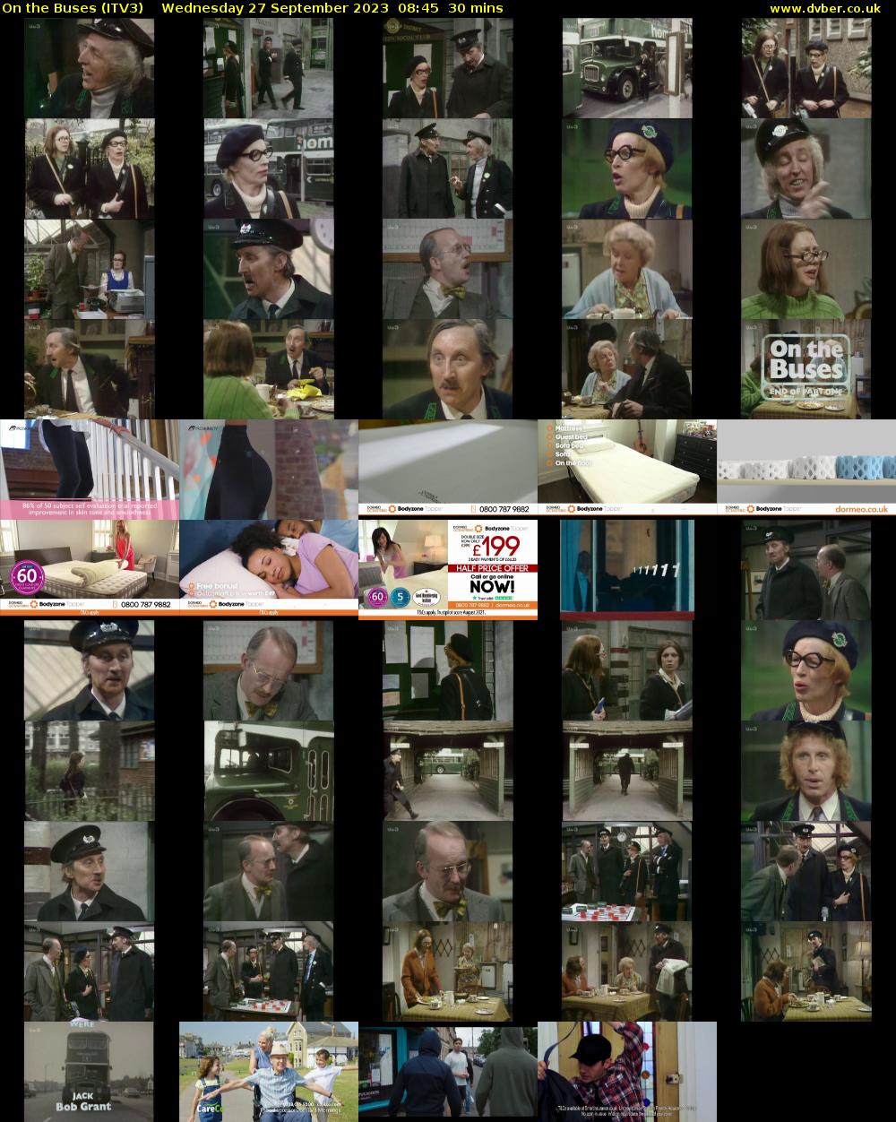 On the Buses (ITV3) Wednesday 27 September 2023 08:45 - 09:15
