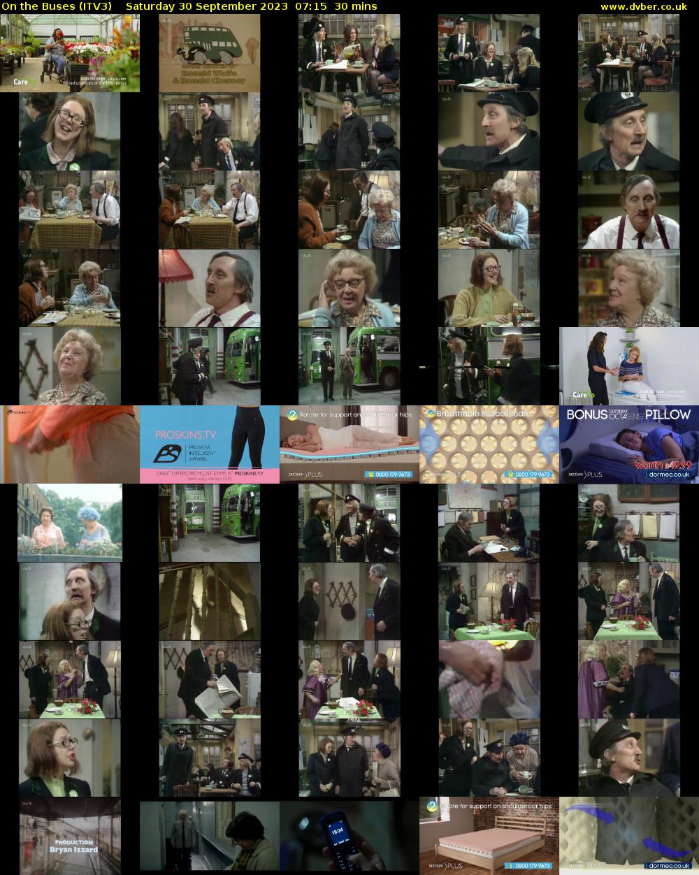 On the Buses (ITV3) Saturday 30 September 2023 07:15 - 07:45