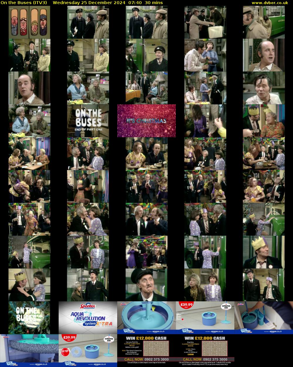On the Buses (ITV3) Wednesday 25 December 2024 07:40 - 08:10