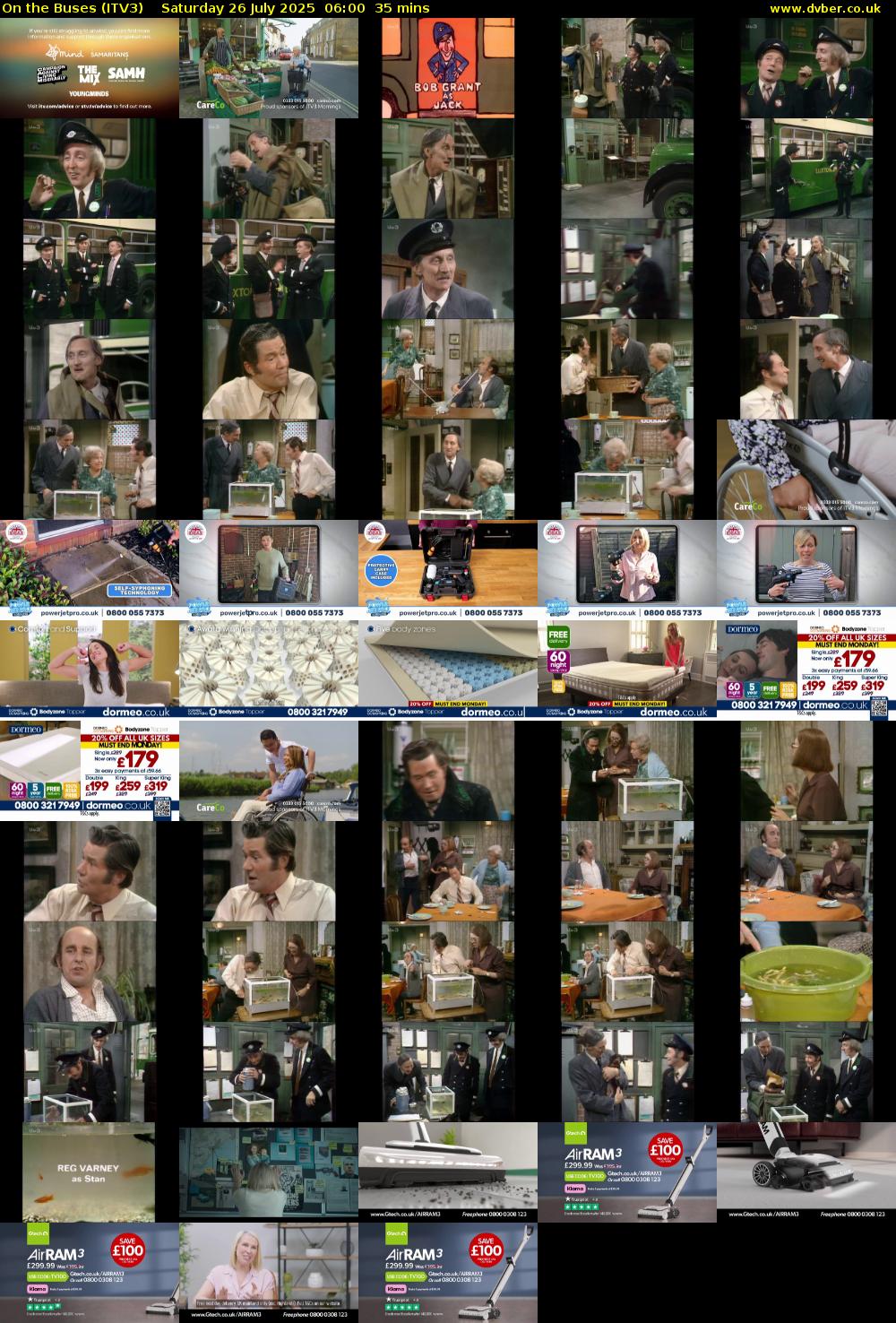 On the Buses (ITV3) Saturday 26 July 2025 06:00 - 06:35