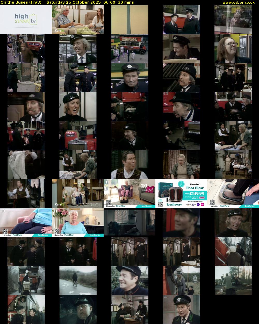 On the Buses (ITV3) Saturday 25 October 2025 06:00 - 06:30