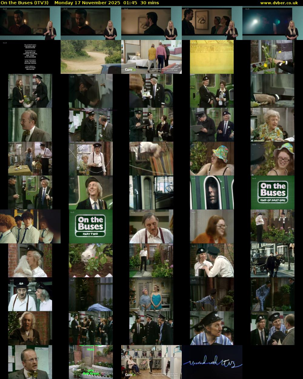 On the Buses (ITV3) Monday 17 November 2025 01:45 - 02:15