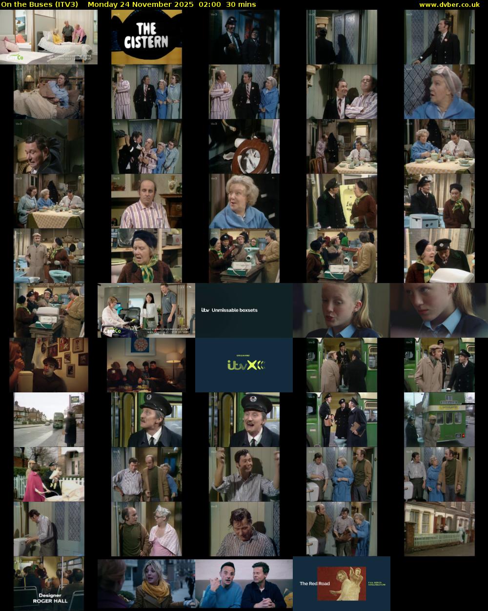 On the Buses (ITV3) Monday 24 November 2025 02:00 - 02:30