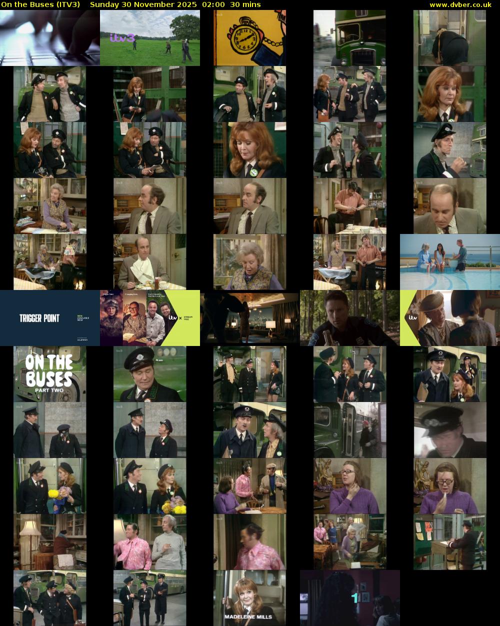 On the Buses (ITV3) Sunday 30 November 2025 02:00 - 02:30