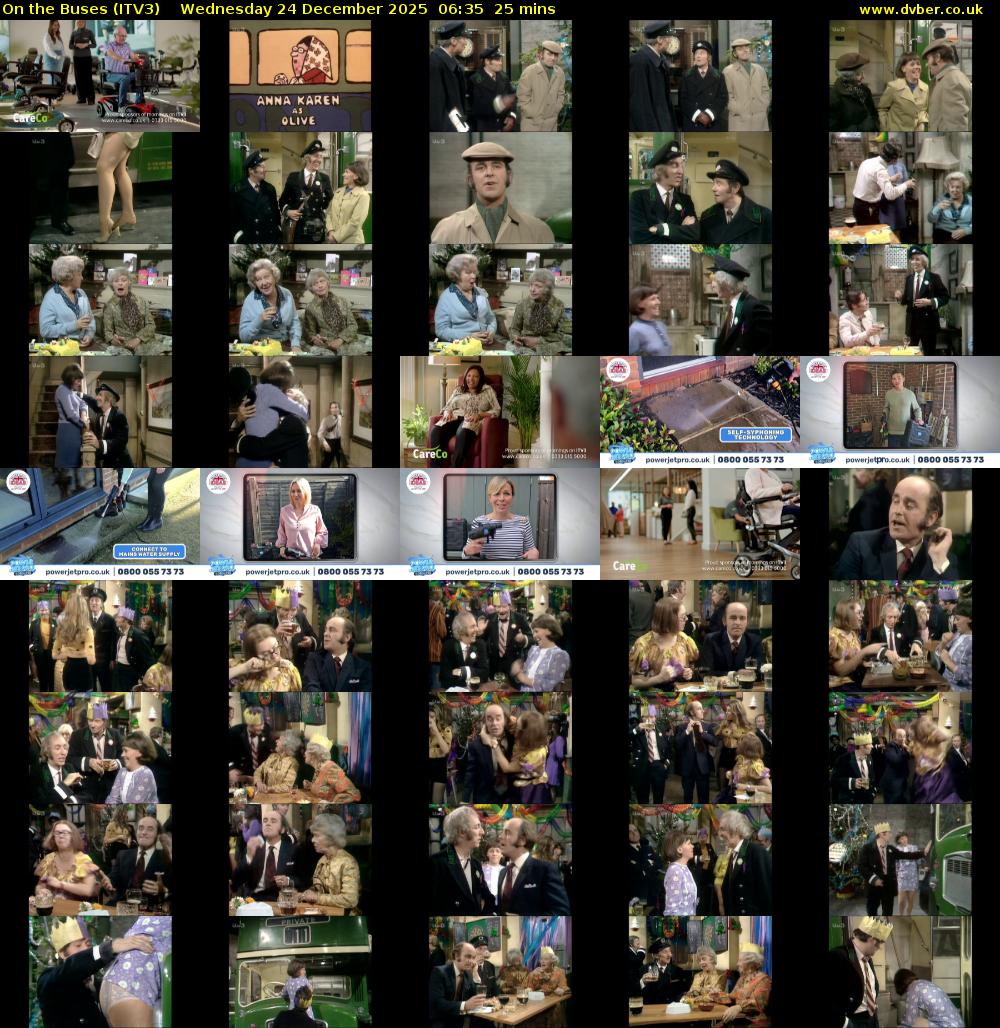 On the Buses (ITV3) Wednesday 24 December 2025 06:35 - 07:00