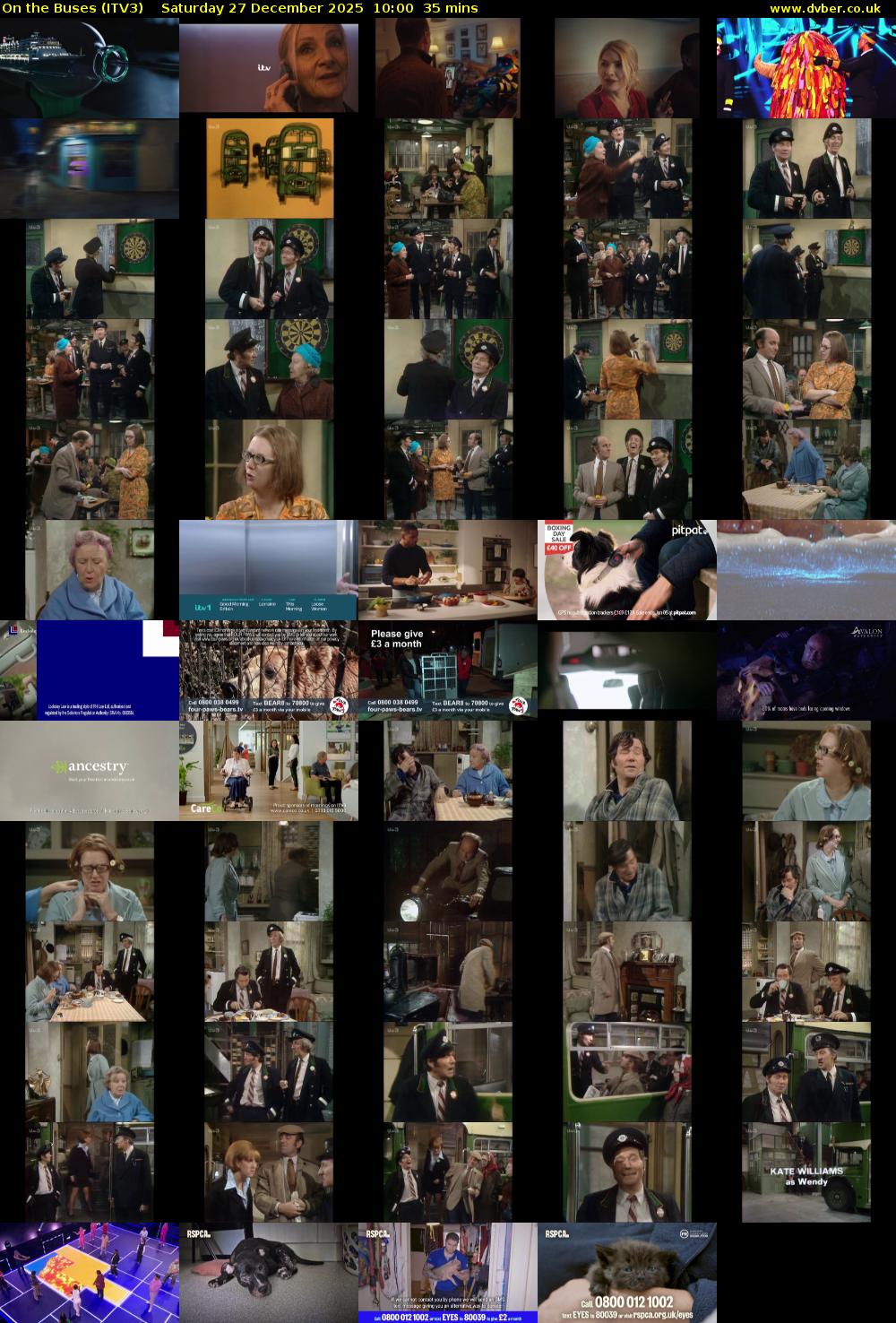 On the Buses (ITV3) Saturday 27 December 2025 10:00 - 10:35