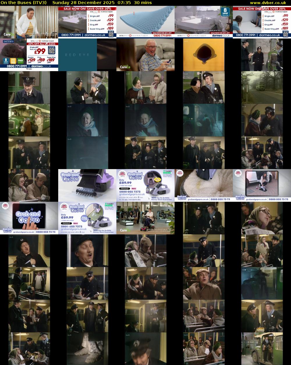 On the Buses (ITV3) Sunday 28 December 2025 07:35 - 08:05