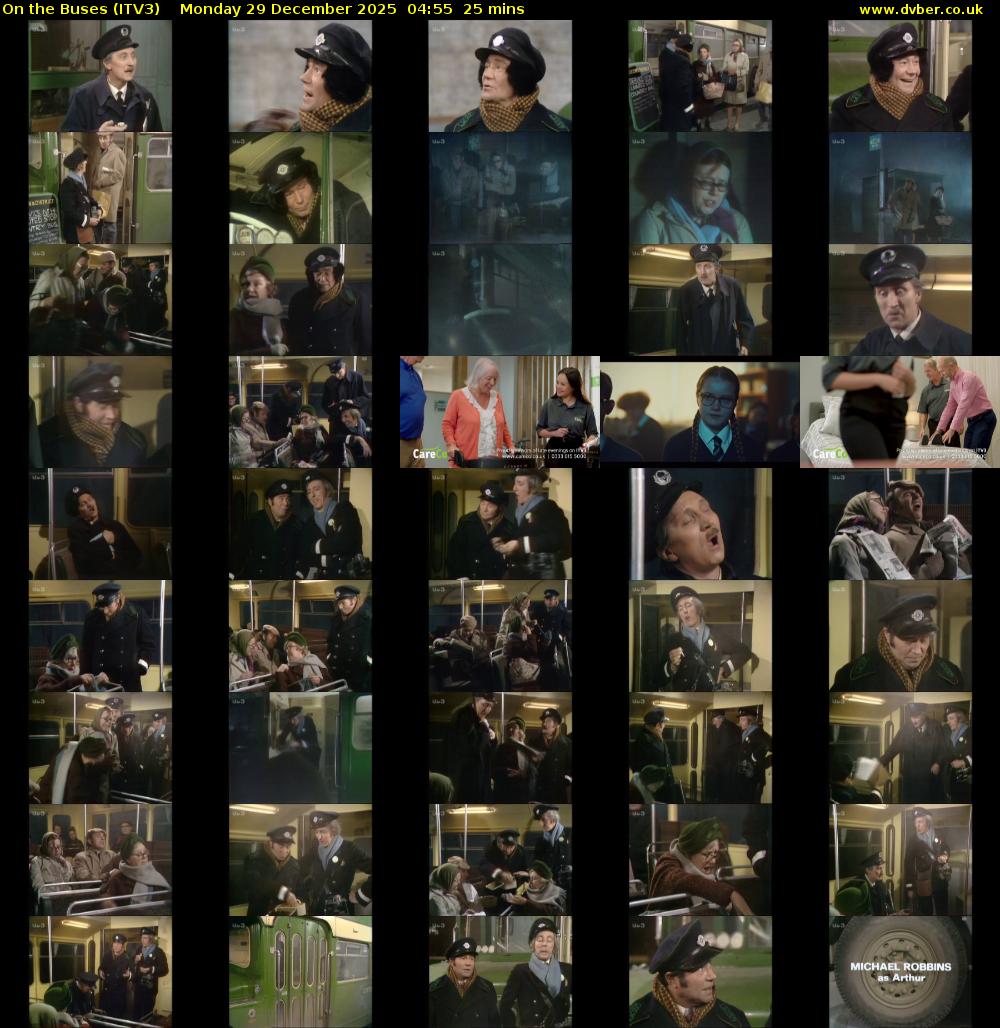 On the Buses (ITV3) Monday 29 December 2025 04:55 - 05:20