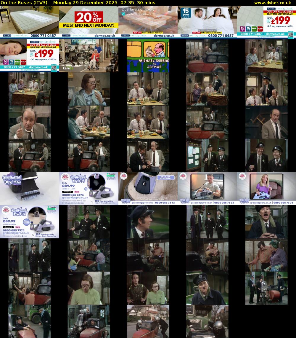 On the Buses (ITV3) Monday 29 December 2025 07:35 - 08:05