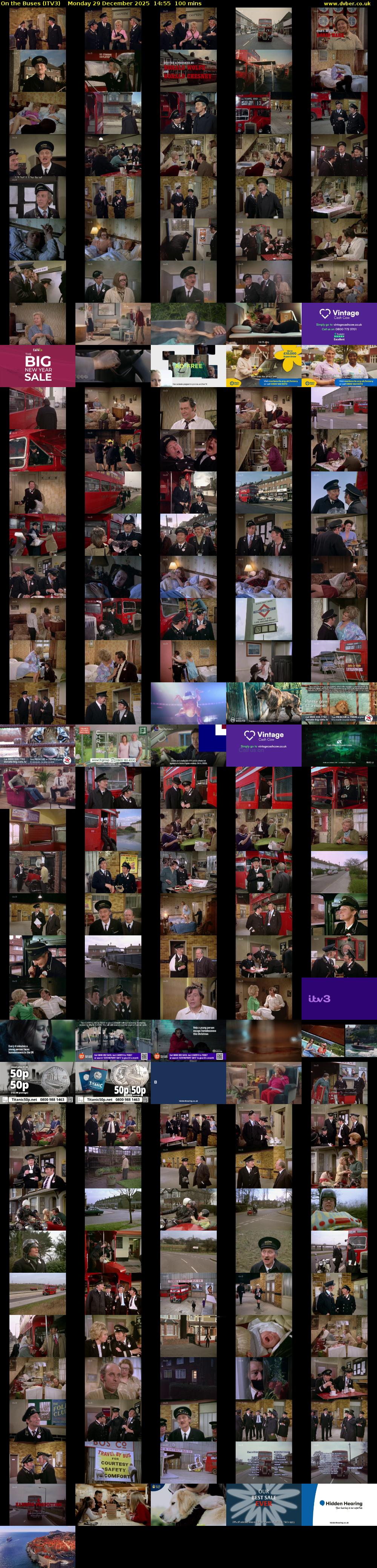 On the Buses (ITV3) Monday 29 December 2025 14:55 - 16:35