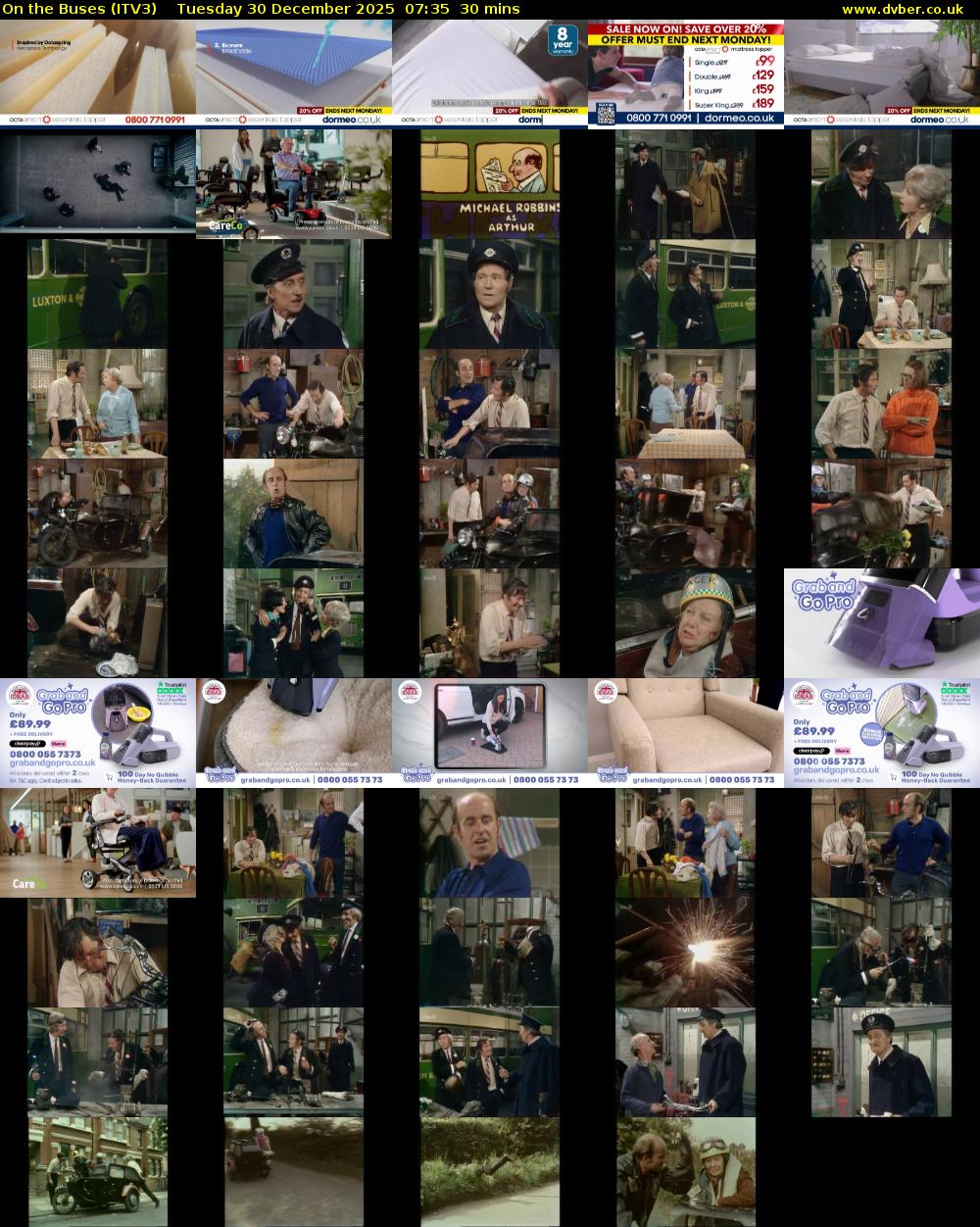 On the Buses (ITV3) Tuesday 30 December 2025 07:35 - 08:05