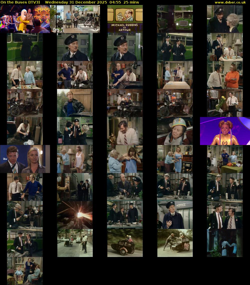 On the Buses (ITV3) Wednesday 31 December 2025 04:55 - 05:20