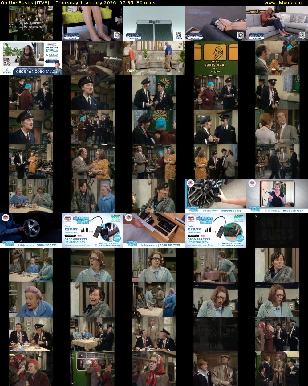 On the Buses (ITV3) Thursday 1 January 2026 07:35 - 08:05