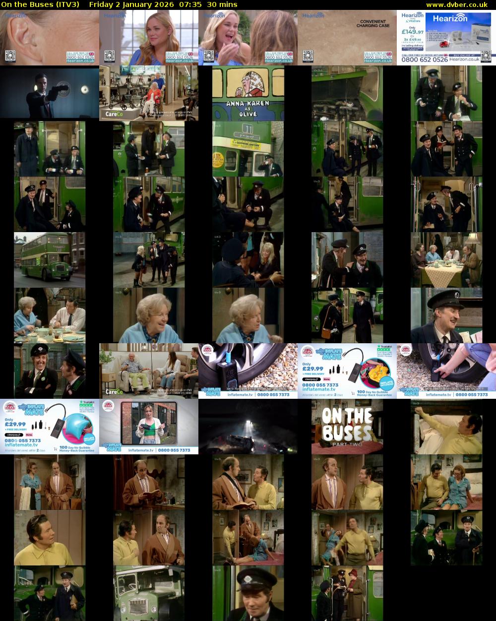 On the Buses (ITV3) Friday 2 January 2026 07:35 - 08:05