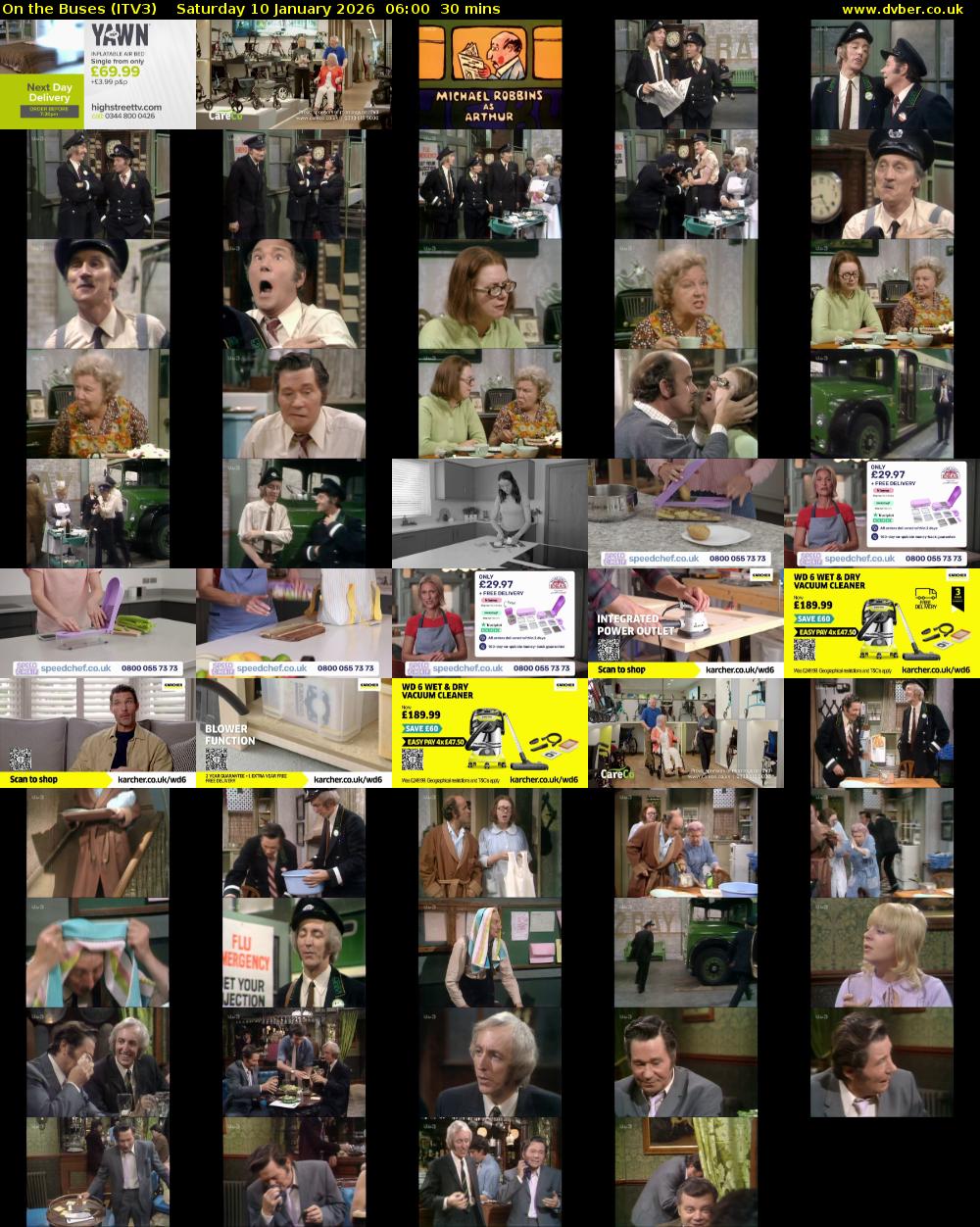 On the Buses (ITV3) Saturday 10 January 2026 06:00 - 06:30