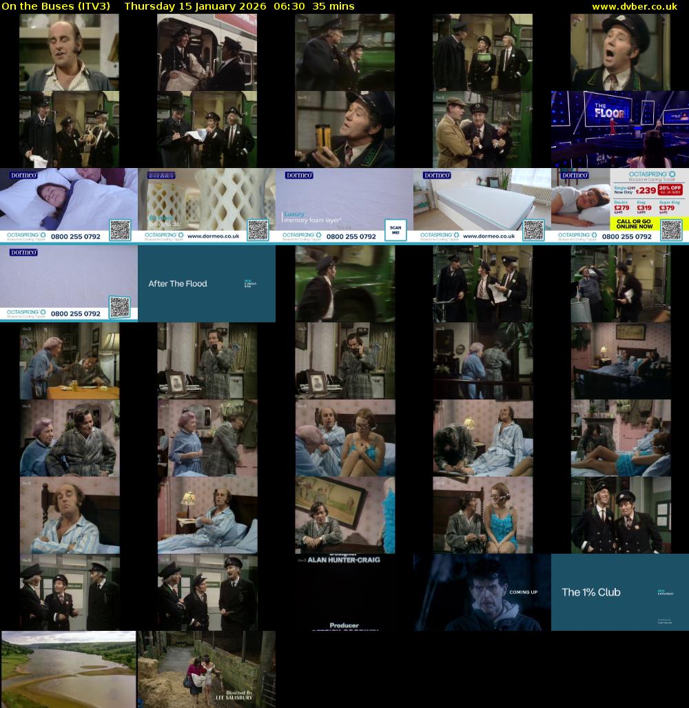 On the Buses (ITV3) Thursday 15 January 2026 06:30 - 07:05