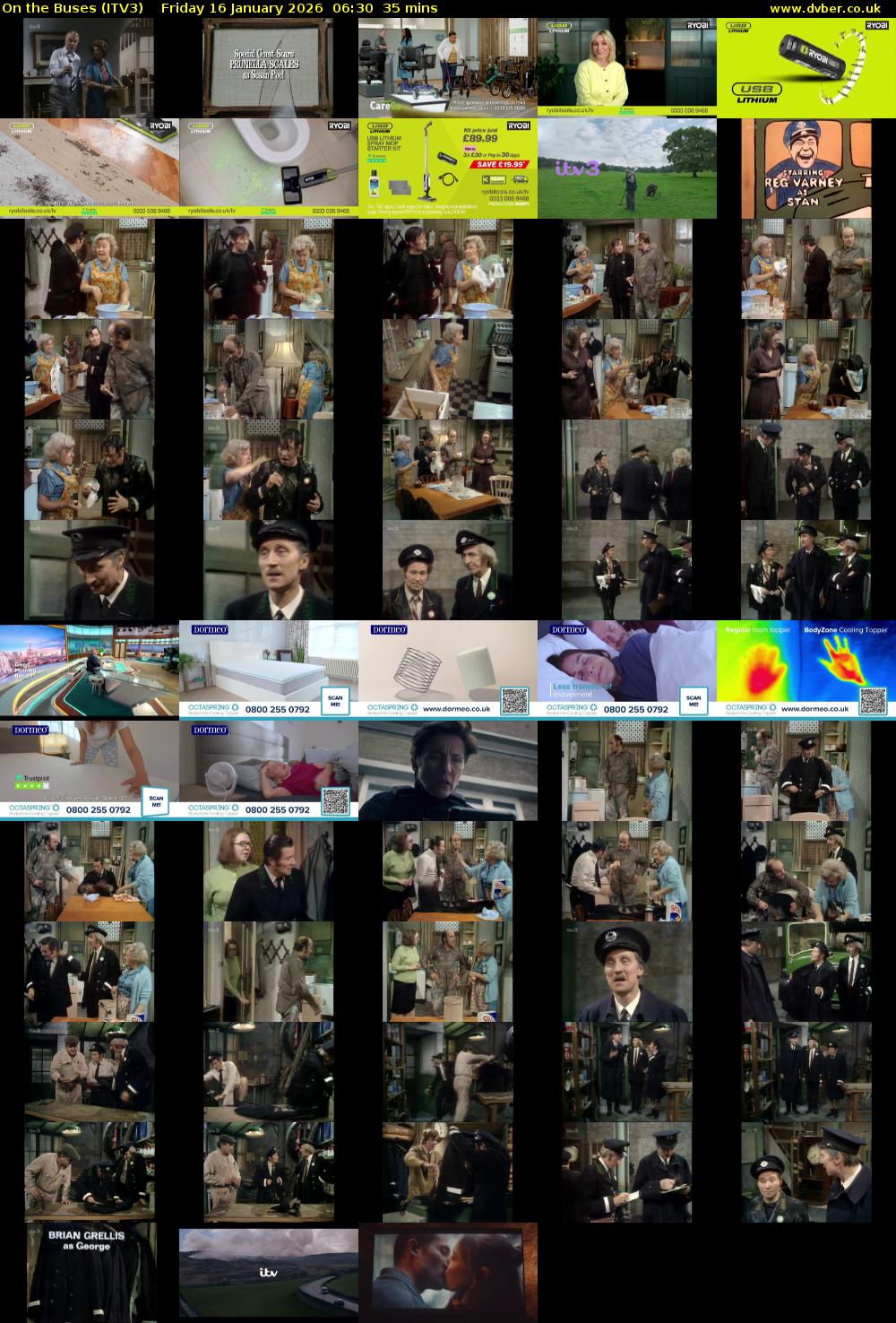 On the Buses (ITV3) Friday 16 January 2026 06:30 - 07:05