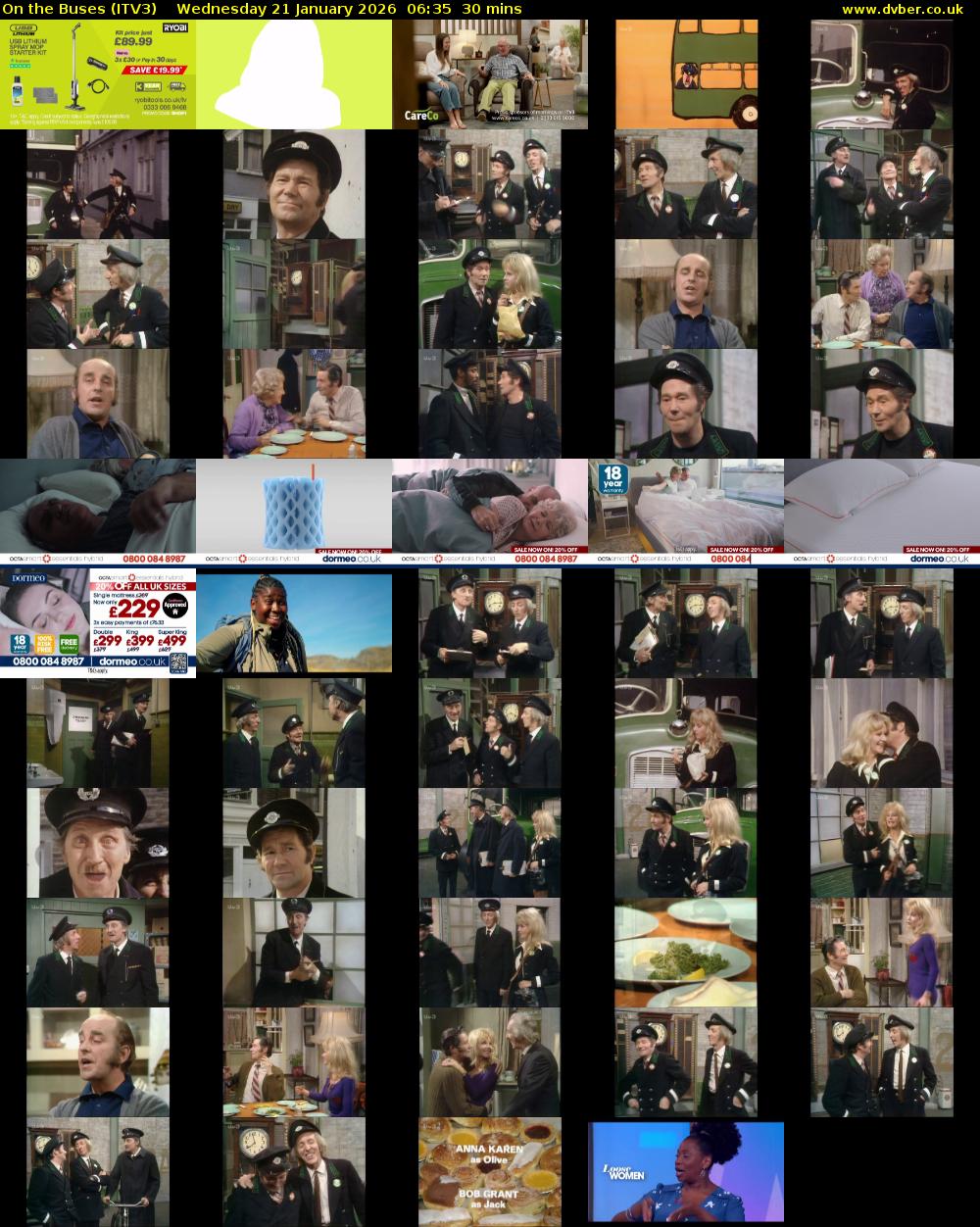 On the Buses (ITV3) Wednesday 21 January 2026 06:35 - 07:05