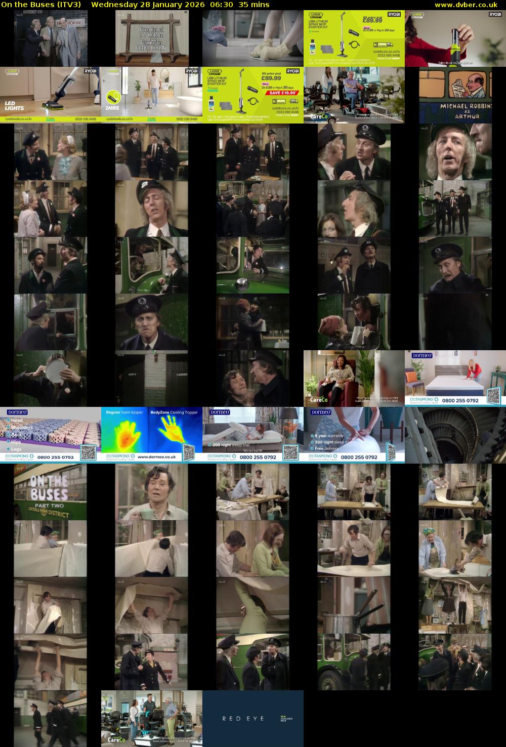 On the Buses (ITV3) Wednesday 28 January 2026 06:30 - 07:05