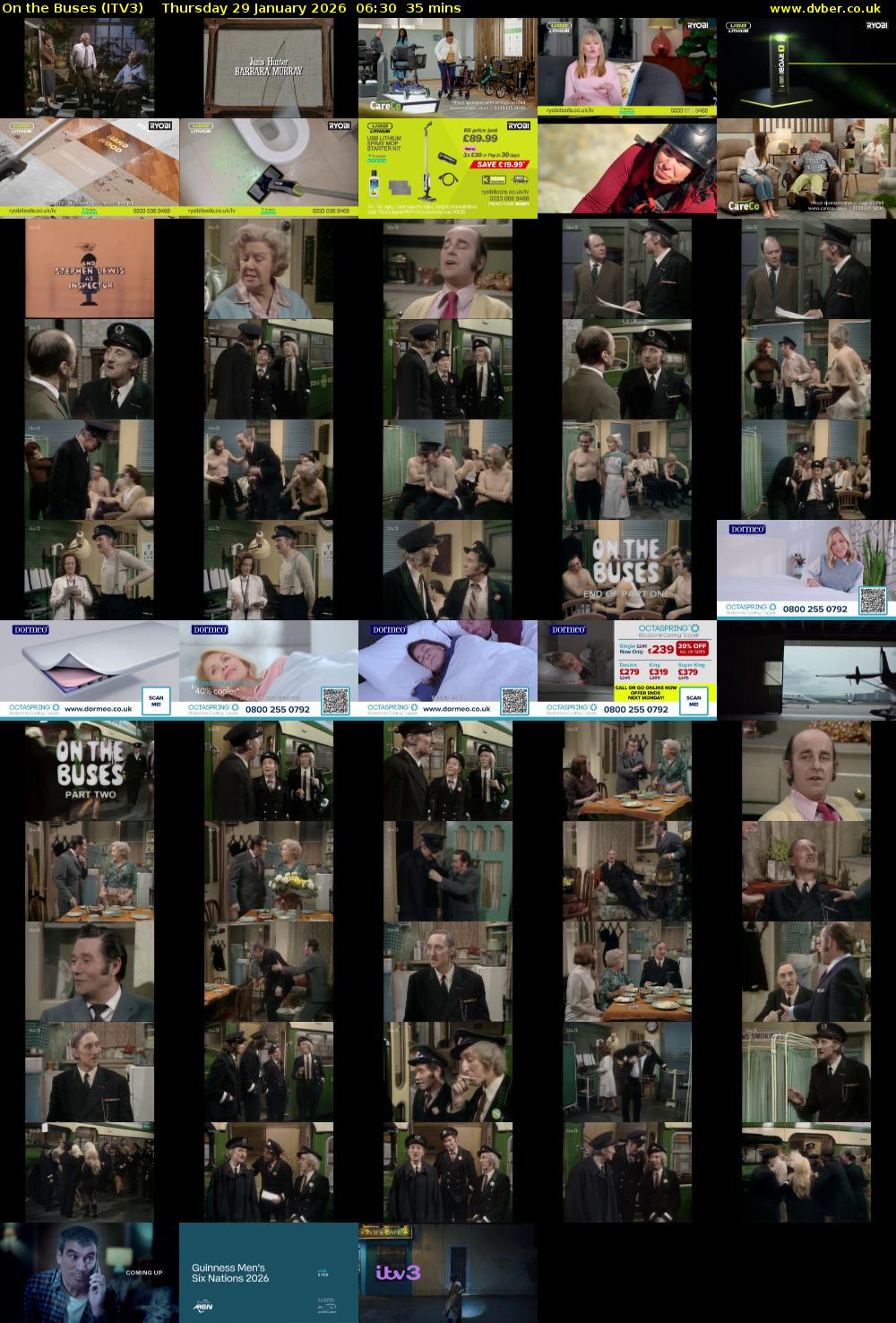 On the Buses (ITV3) Thursday 29 January 2026 06:30 - 07:05