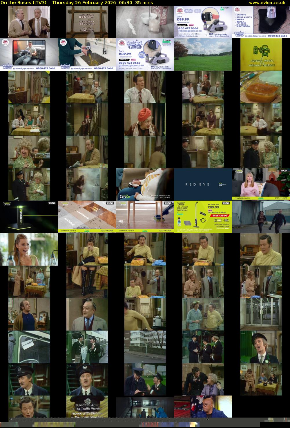 On the Buses (ITV3) Thursday 26 February 2026 06:30 - 07:05