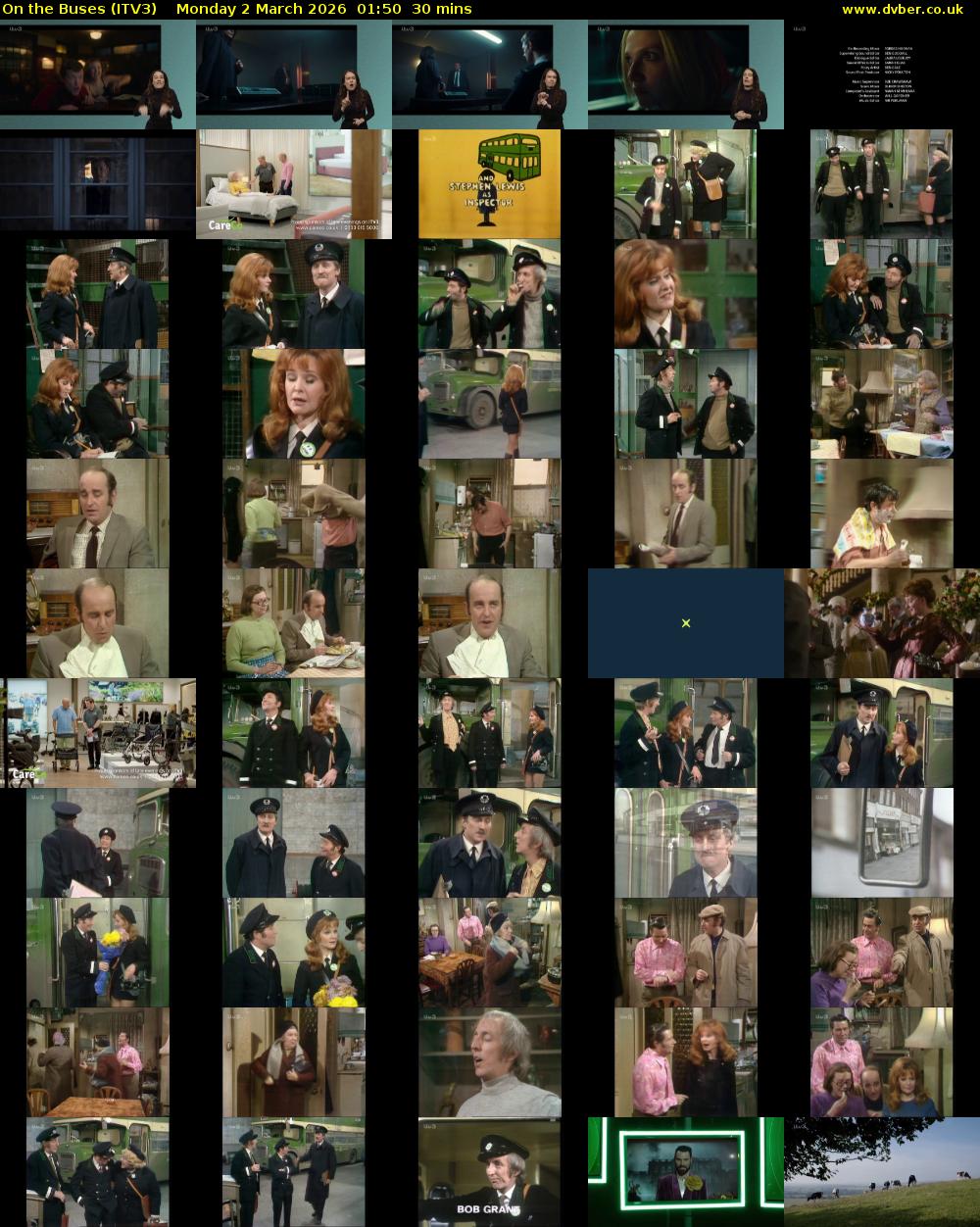 On the Buses (ITV3) Monday 2 March 2026 01:50 - 02:20