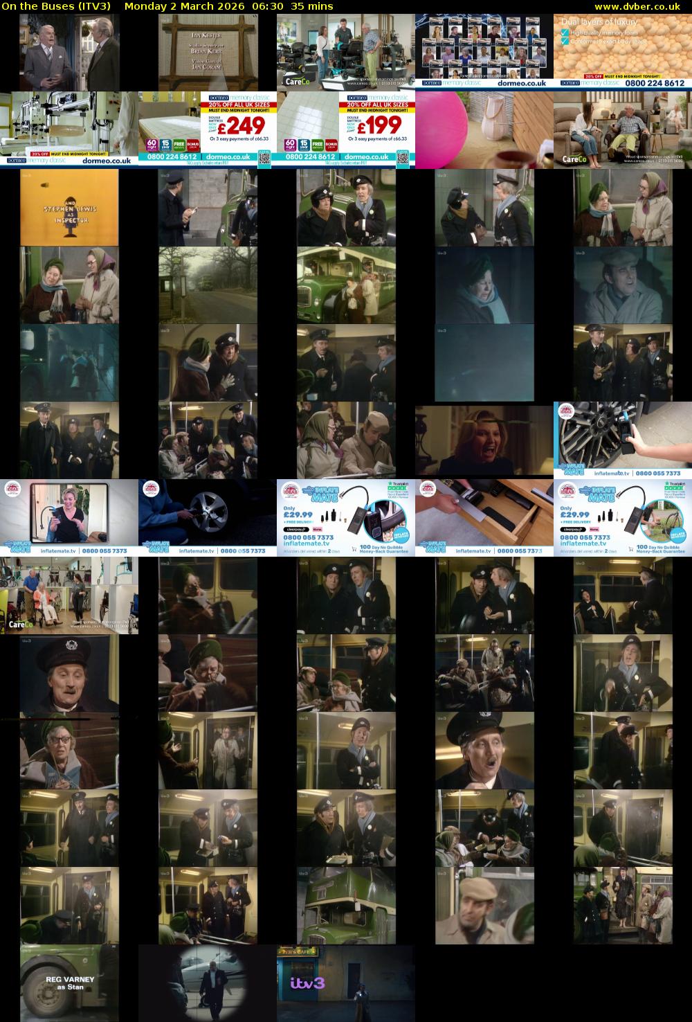 On the Buses (ITV3) Monday 2 March 2026 06:30 - 07:05