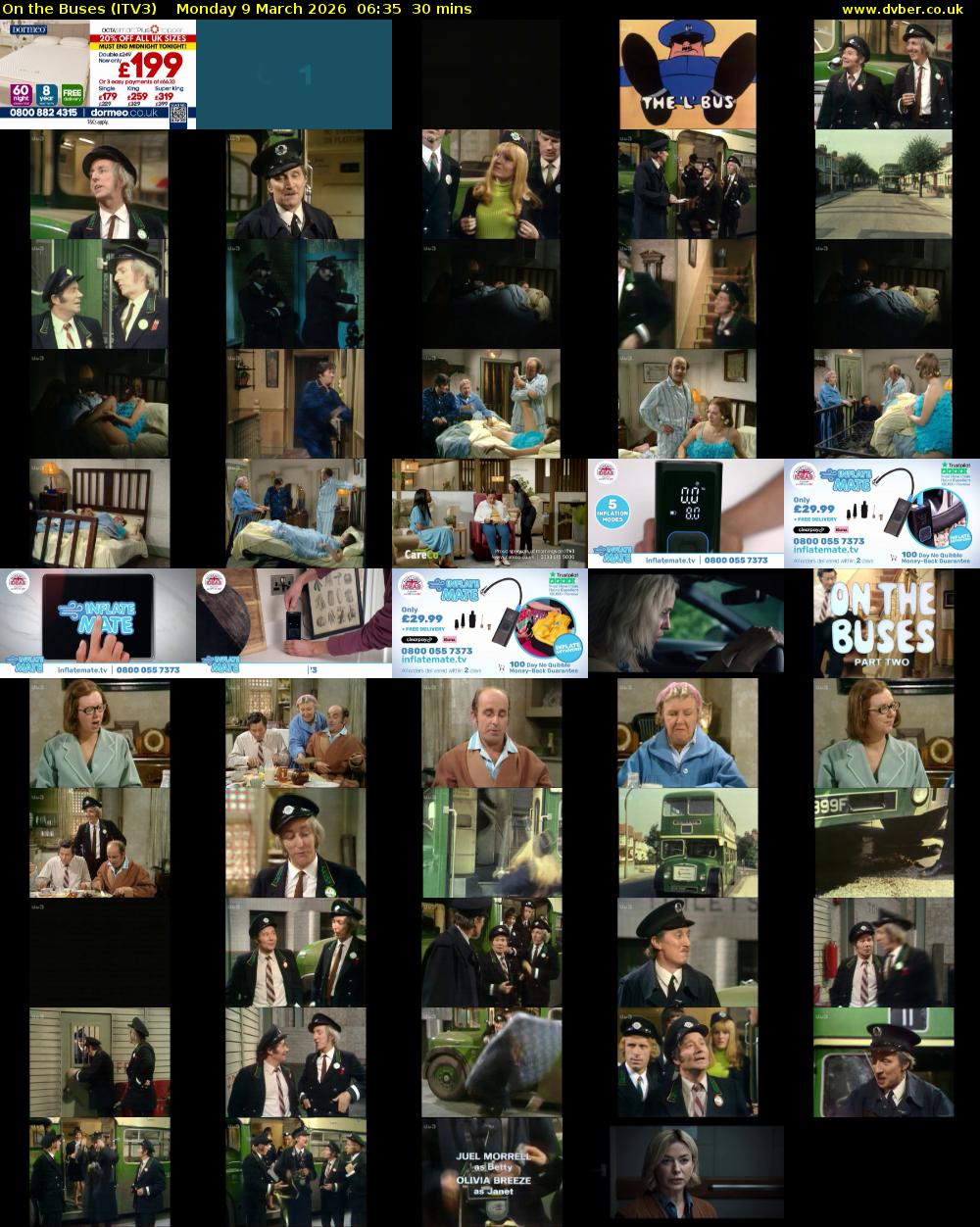 On the Buses (ITV3) Monday 9 March 2026 06:35 - 07:05