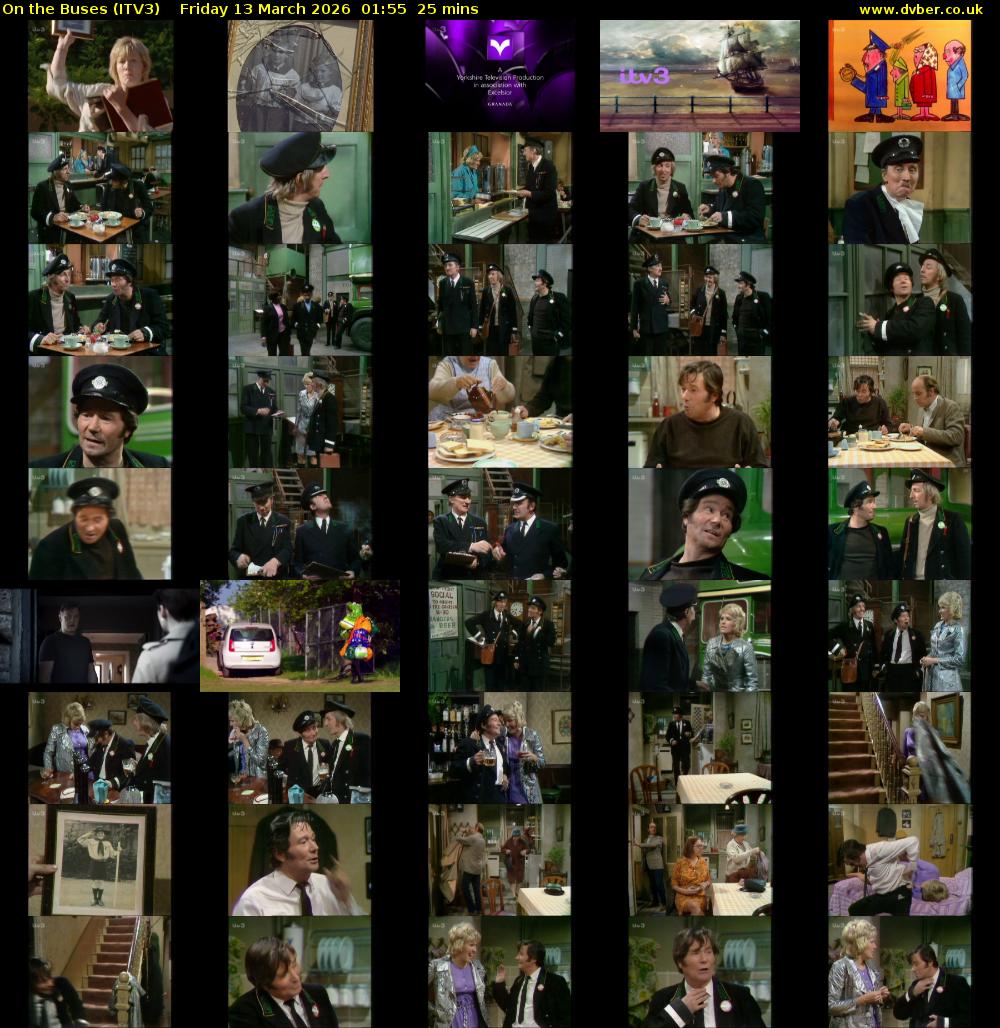 On the Buses (ITV3) Friday 13 March 2026 01:55 - 02:20