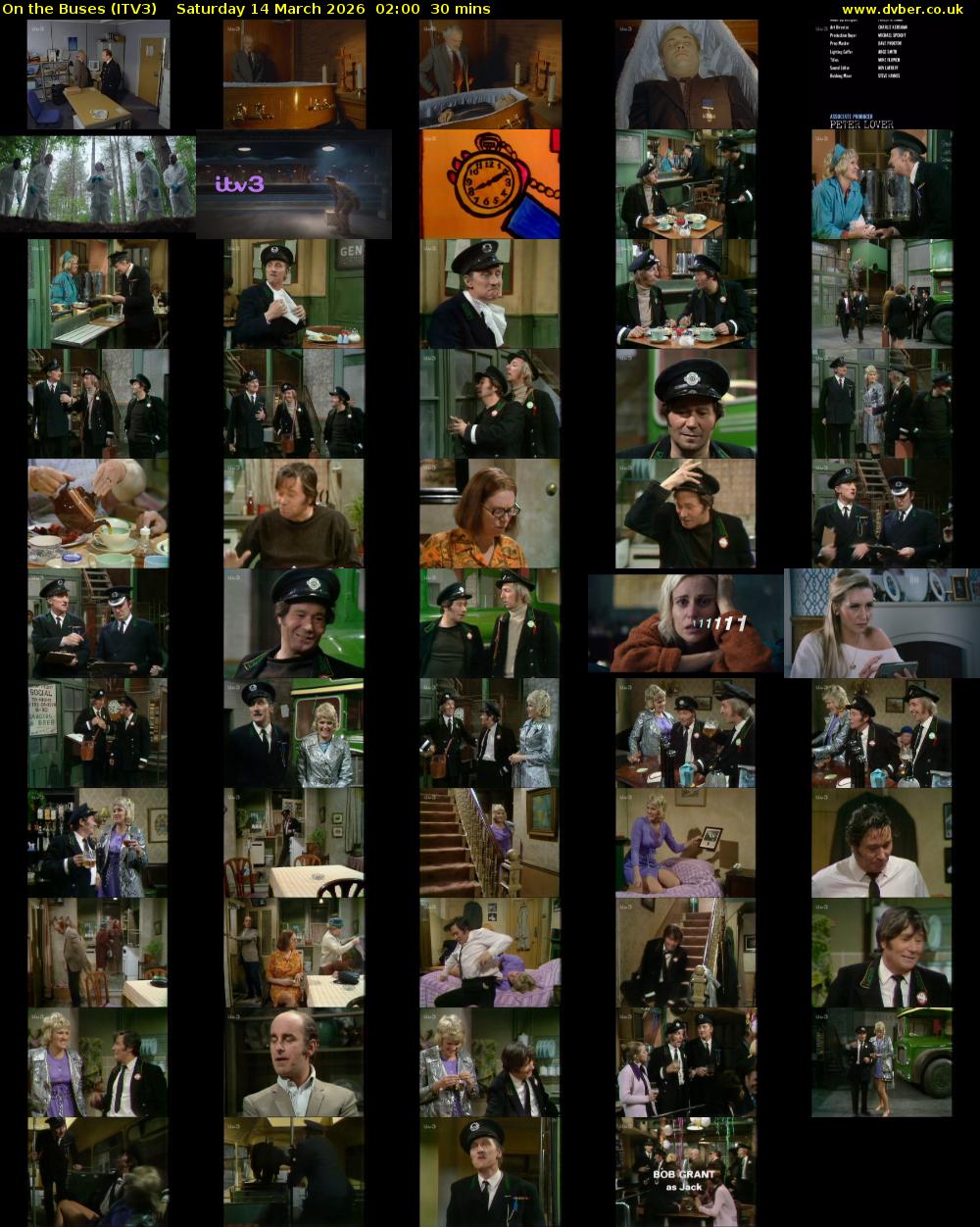 On the Buses (ITV3) Saturday 14 March 2026 02:00 - 02:30