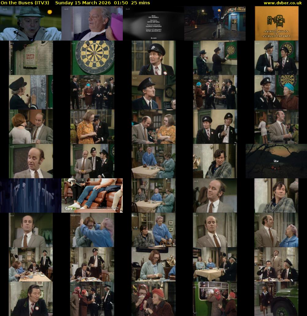 On the Buses (ITV3) Sunday 15 March 2026 01:50 - 02:15