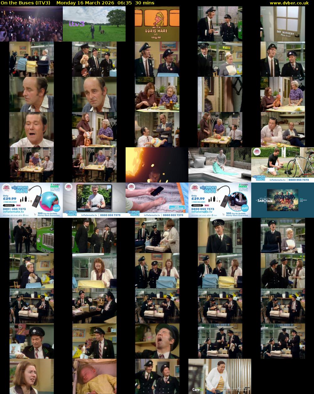 On the Buses (ITV3) Monday 16 March 2026 06:35 - 07:05