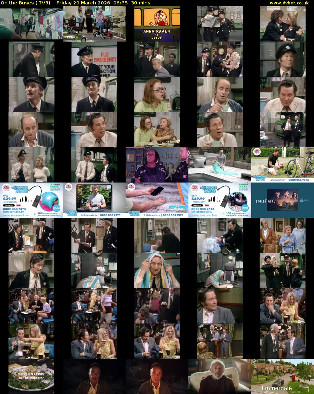 On the Buses (ITV3) Friday 20 March 2026 06:35 - 07:05