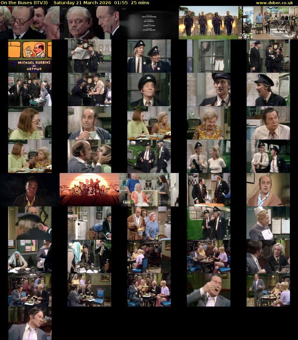On the Buses (ITV3) Saturday 21 March 2026 01:55 - 02:20
