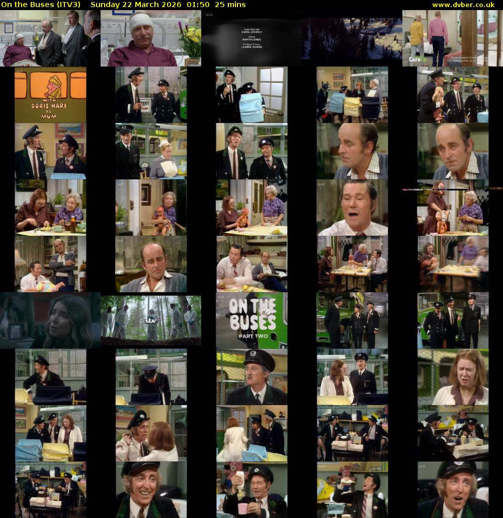 On the Buses (ITV3) Sunday 22 March 2026 01:50 - 02:15
