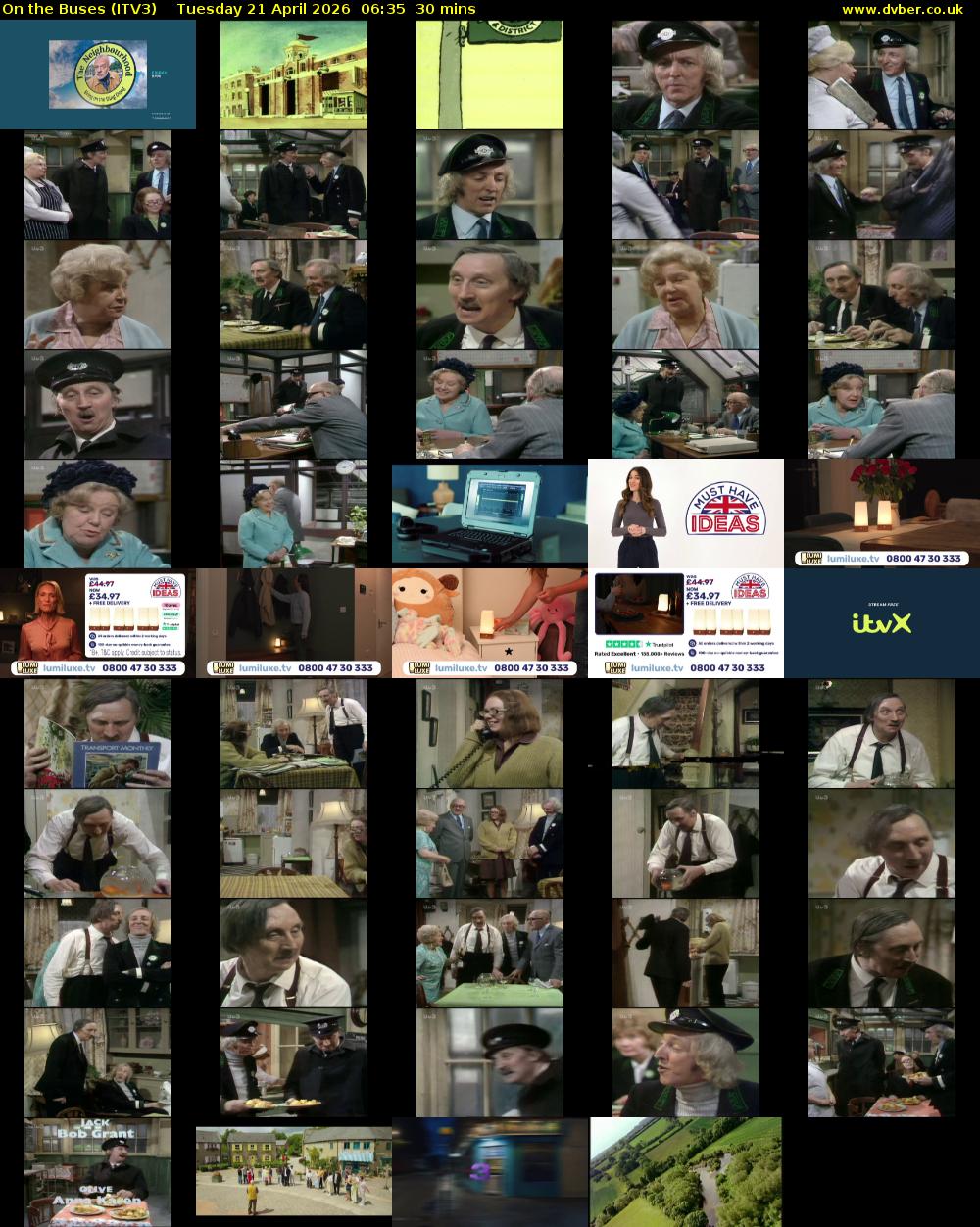 On the Buses (ITV3) Tuesday 21 April 2026 06:35 - 07:05
