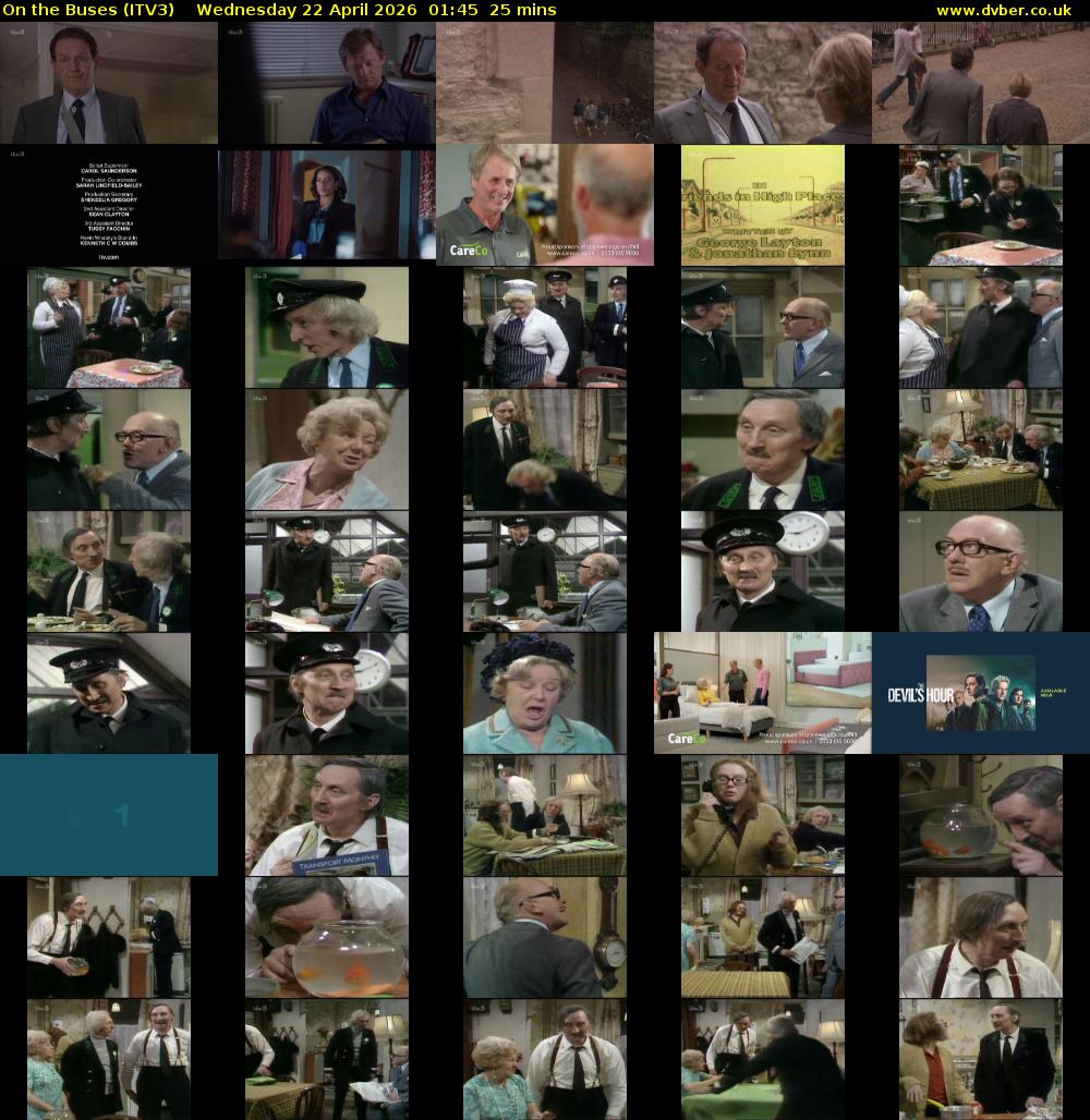 On the Buses (ITV3) Wednesday 22 April 2026 01:45 - 02:10