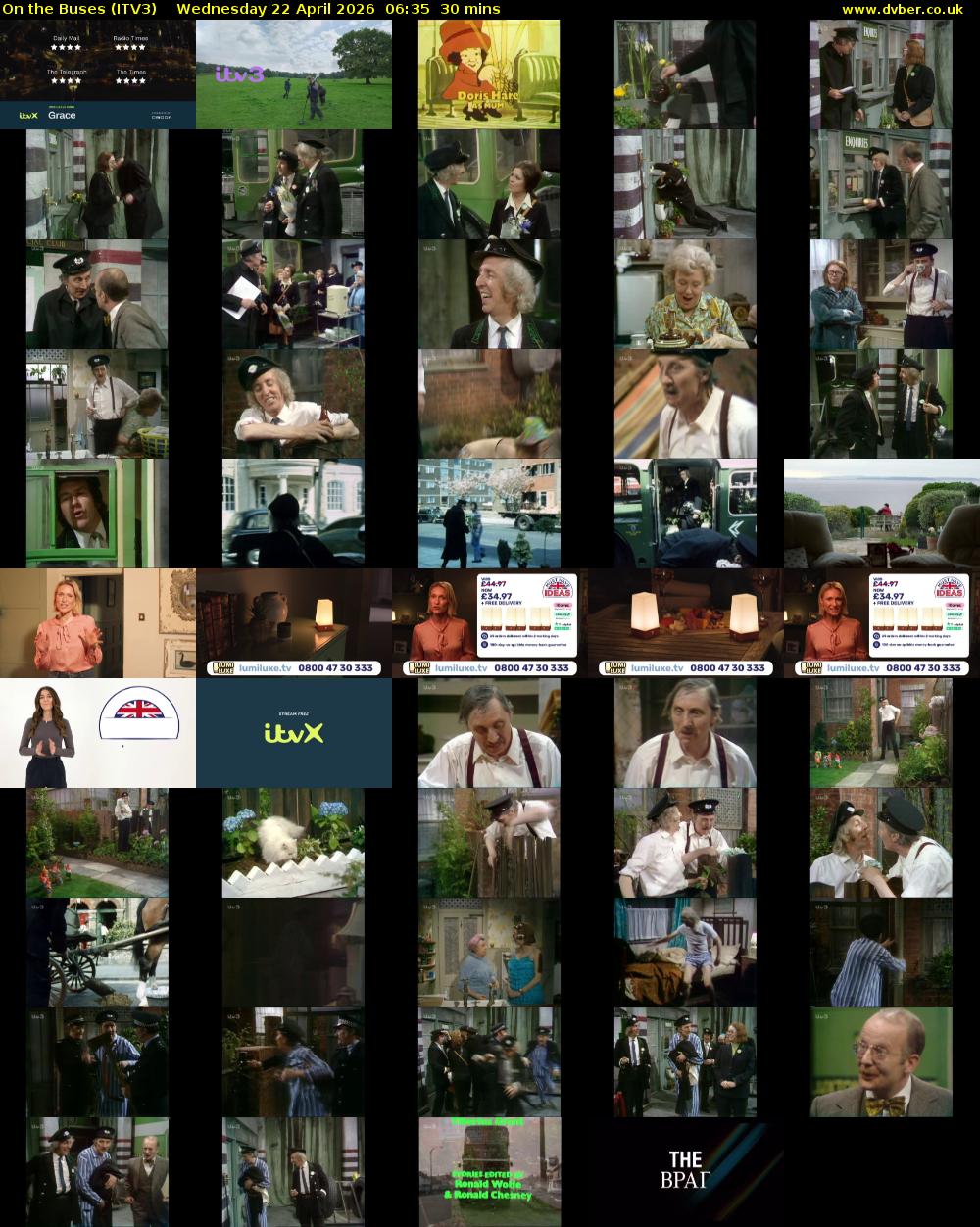 On the Buses (ITV3) Wednesday 22 April 2026 06:35 - 07:05