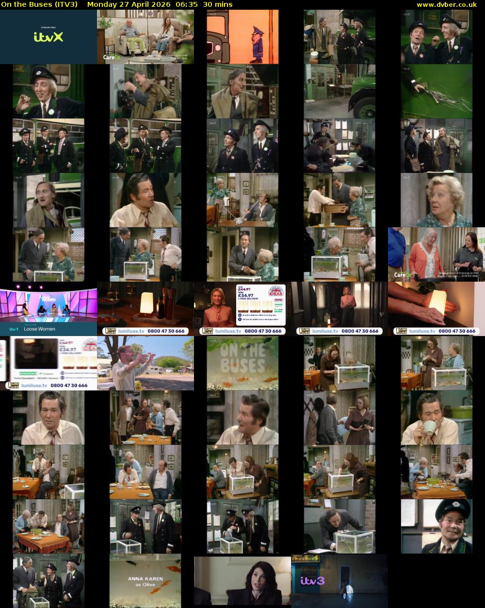 On the Buses (ITV3) Monday 27 April 2026 06:35 - 07:05