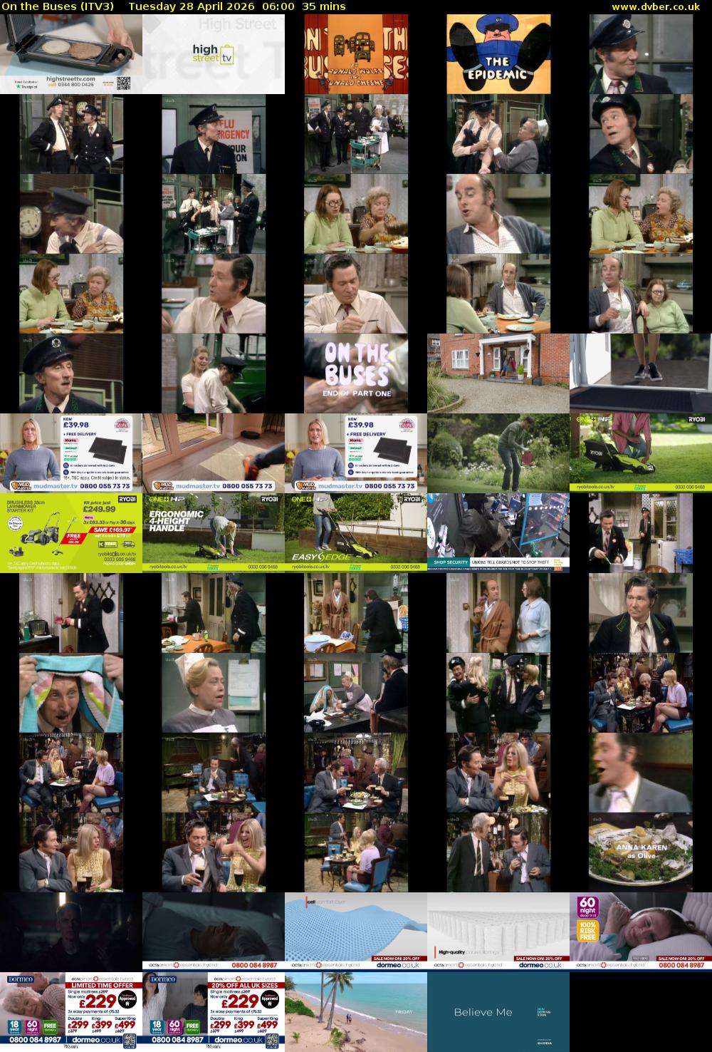 On the Buses (ITV3) Tuesday 28 April 2026 06:00 - 06:35
