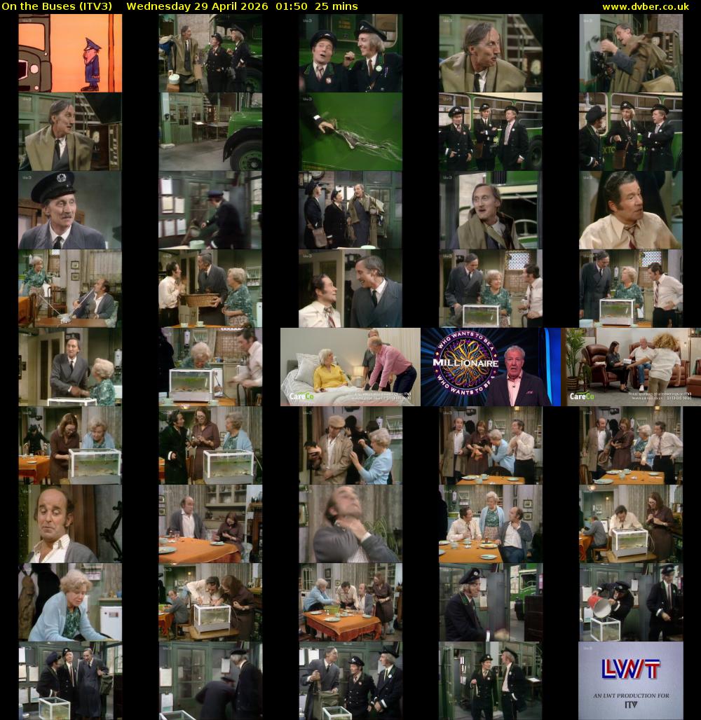 On the Buses (ITV3) Wednesday 29 April 2026 01:50 - 02:15