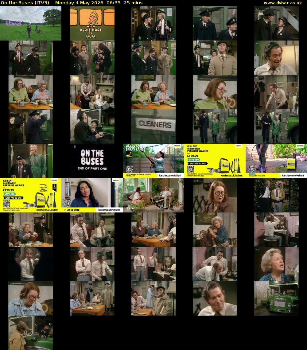 On the Buses (ITV3) Monday 4 May 2026 06:35 - 07:00