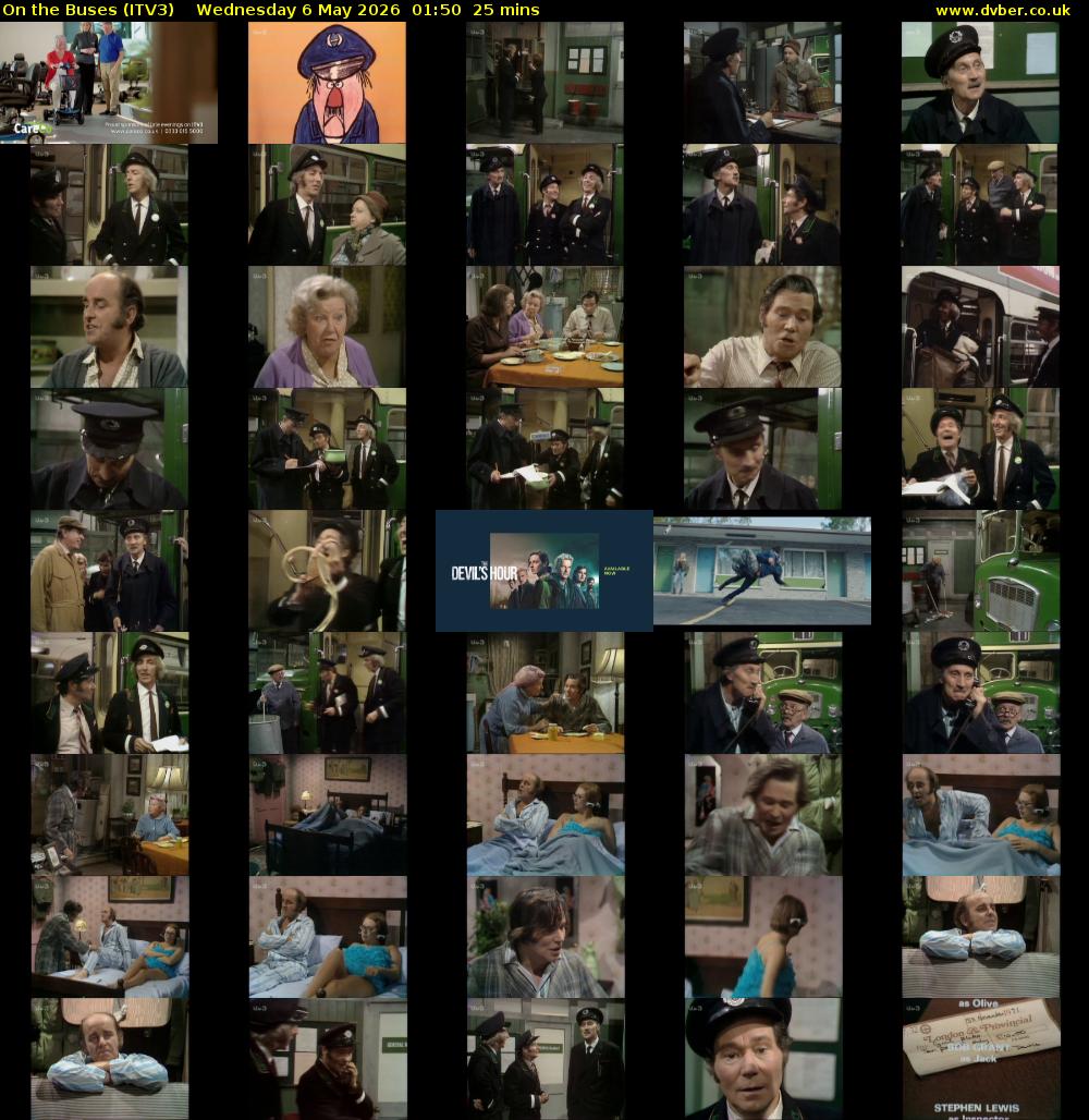 On the Buses (ITV3) Wednesday 6 May 2026 01:50 - 02:15