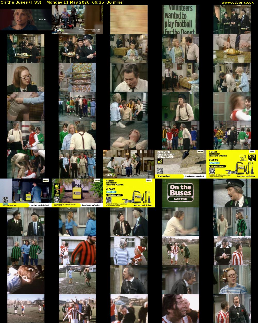 On the Buses (ITV3) Monday 11 May 2026 06:35 - 07:05