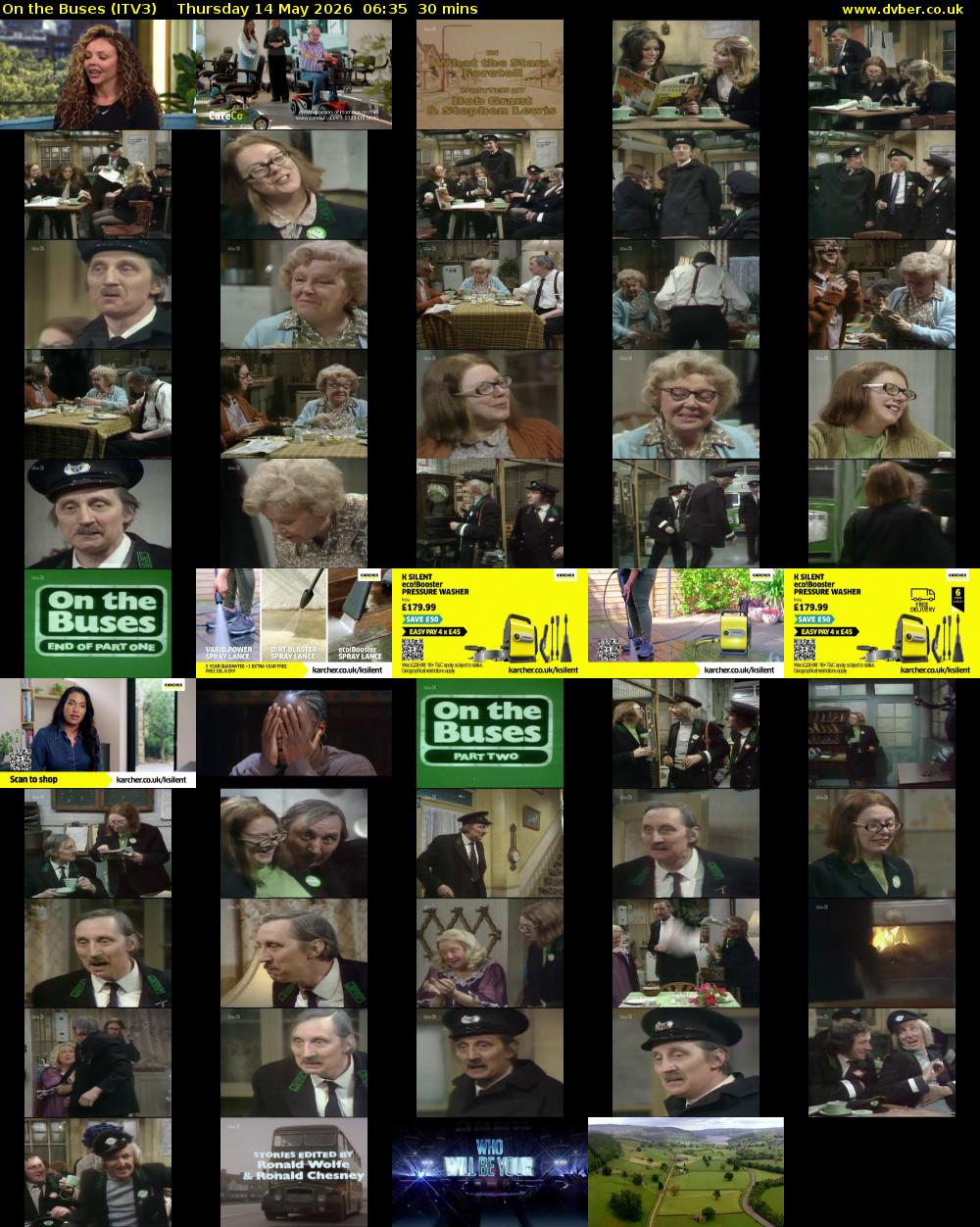 On the Buses (ITV3) Thursday 14 May 2026 06:35 - 07:05